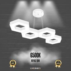 CATENA-DUO - Modern Endirekt LED Avize Beyaz Kasa - 6500K - Beyaz Işık