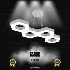 CATENA-DUO - Modern Endirekt LED Avize Gri Kasa - 6500K - Beyaz Işık