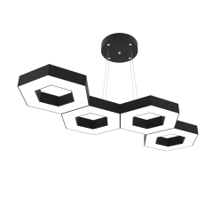 CATENA-DUO - Modern Endirekt LED Avize Siyah Kasa - 4000K - Gün Işığı