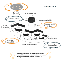 CATENA-DUO - Modern Endirekt LED Avize Beyaz Kasa - 4000K - Gün Işığı