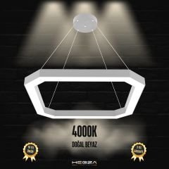 BAGEL-DUO - Modern Endirekt LED Avize Gri Kasa - 4000K - Gün Işığı