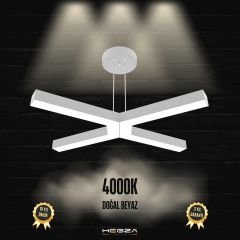 BAMBINO-DUO - Modern Endirekt LED Avize Gri Kasa - 4000K - Gün Işığı