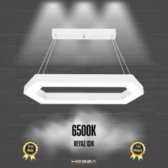 JOYA-DUO - Modern Endirekt LED Avize Beyaz Kasa - 6500K - Beyaz Işık