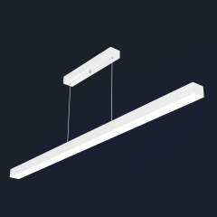 LİNEER-DUO - Modern Endirekt LED Avize Beyaz Kasa - 3000K - Sarı Işık