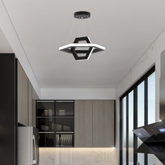 CICLO - Modern LED Avize Siyah Kasa - 4000K - Gün Işığı