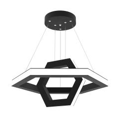 CICLO - Modern LED Avize Siyah Kasa - 4000K - Gün Işığı