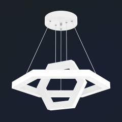 CICLO - Modern LED Avize Beyaz Kasa - 3000K - Sarı Işık