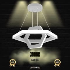 CICLO - Modern LED Avize Gri Kasa - 3000K - Sarı Işık