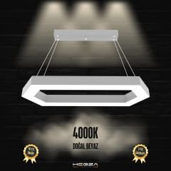 JOYA - Modern LED Avize Gri Kasa - 4000K - Gün Işığı