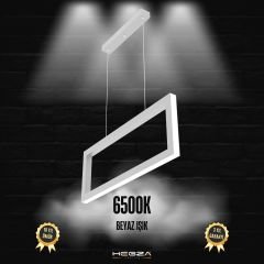 MESA - Modern LED Avize Gri Kasa - 6500K - Beyaz Işık