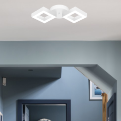 ALATO - Plafonyer LED Avize Gri Kasa - 6500K - Beyaz Işık