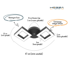 ALATO - Plafonyer LED Avize