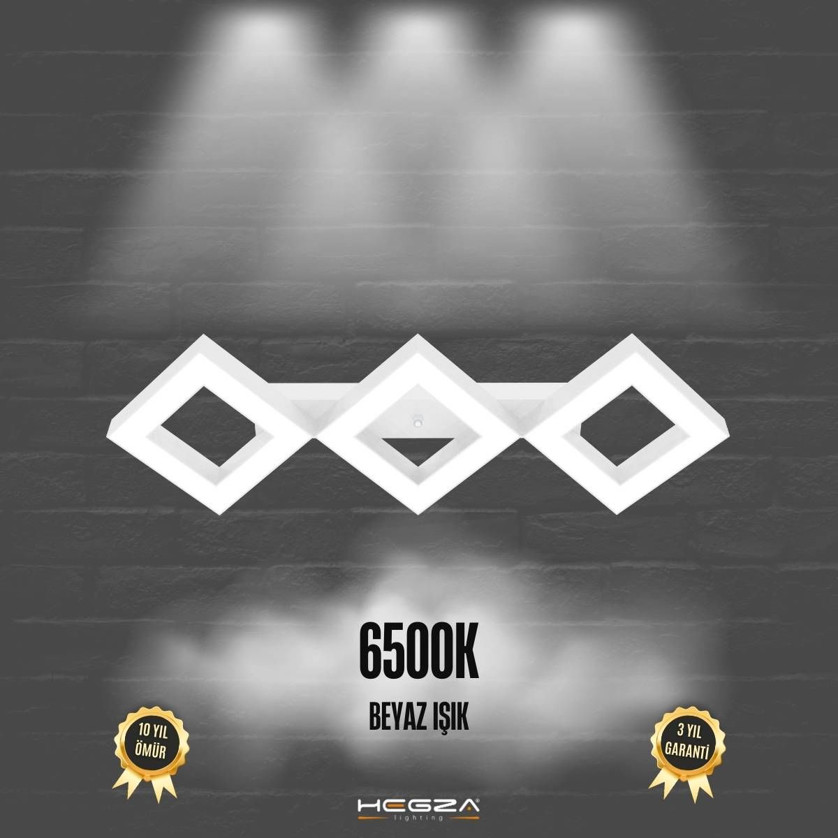 AMIGO - Plafonyer LED Avize Beyaz Kasa - 6500K - Beyaz Işık