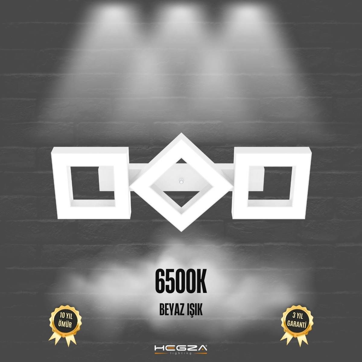 COMPAGNO - Plafonyer LED Avize Beyaz Kasa - 6500K - Beyaz Işık