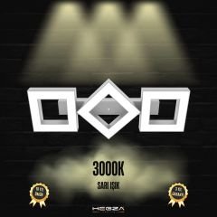 COMPAGNO - Plafonyer LED Avize Gri Kasa - 3000K - Sarı Işık