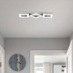 COMPAGNO - Plafonyer LED Avize Gri Kasa - 3000K - Sarı Işık