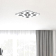 DIAMANTE - Plafonyer LED Avize Gri Kasa - 6500K - Beyaz Işık