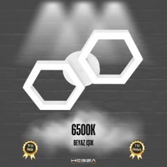 FARFALLA - Plafonyer LED Avize Beyaz Kasa - 6500K - Beyaz Işık