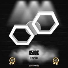 FARFALLA - Plafonyer LED Avize Gri Kasa - 6500K - Beyaz Işık