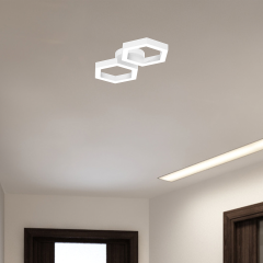 FARFALLA - Plafonyer LED Avize Beyaz Kasa - 3000K - Sarı Işık