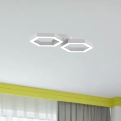 FARFALLA - Plafonyer LED Avize Gri Kasa - 3000K - Sarı Işık