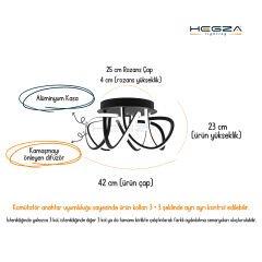 VORTICA - Plafonyer LED Avize