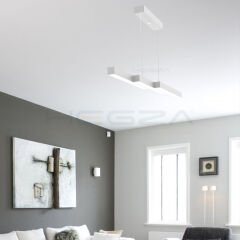 TREVALO – Modern Sarkıt LED Avize Gri Kasa - 6500K - Beyaz Işık