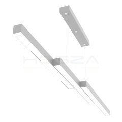 TREVALO – Modern Sarkıt LED Avize Gri Kasa - 6500K - Beyaz Işık