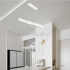 TREVALO – Modern Sarkıt LED Avize Beyaz Kasa - 6500K - Beyaz Işık