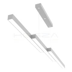 TREVALO – Modern Sarkıt LED Avize Gri Kasa - 4000K - Gün Işığı